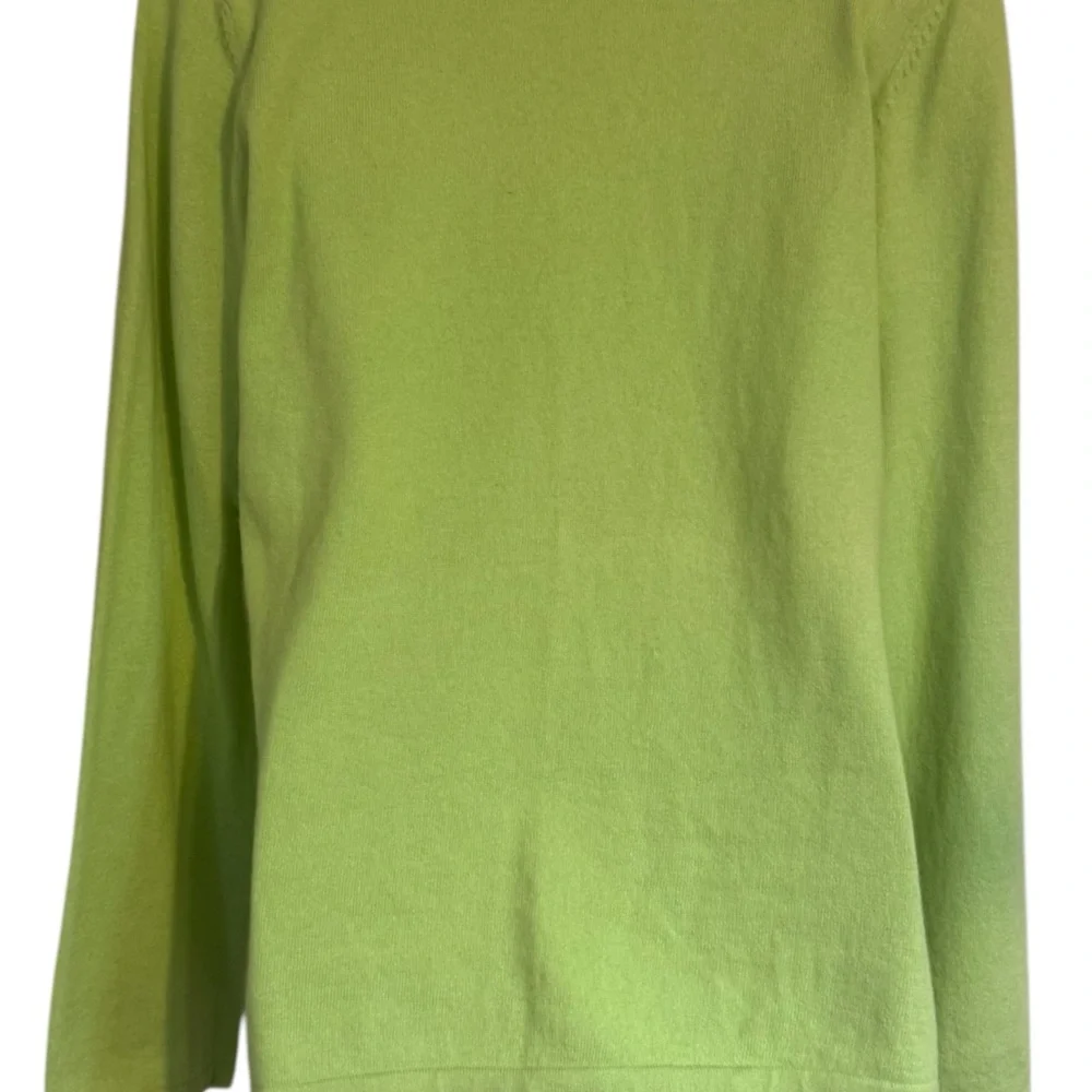 NWT GAP Women's V-Neck Lime SPRING Sweater   LARGE    #I - Picture 5 of 9